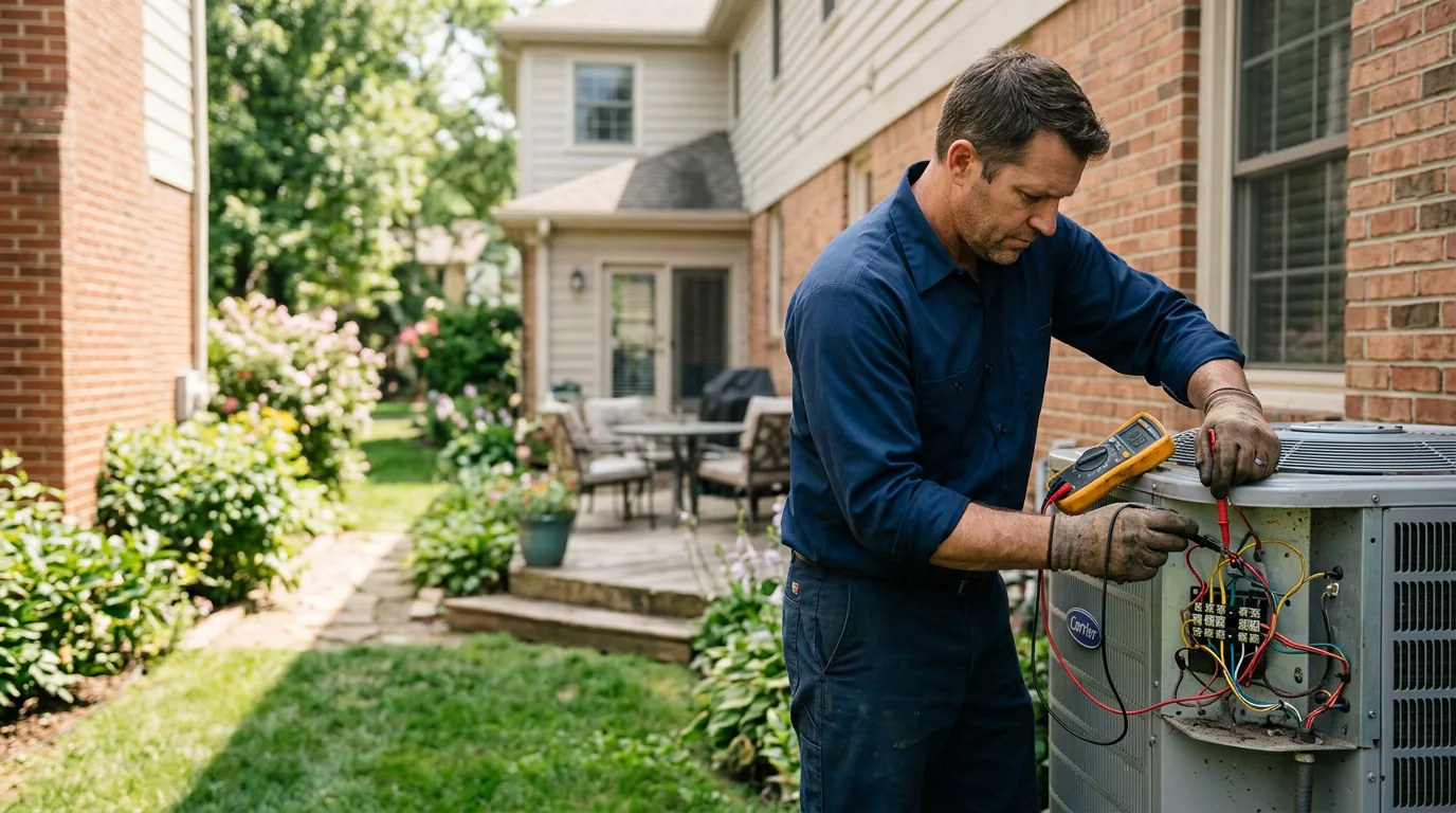HVAC technician working near Slidell, TX